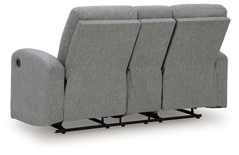 Gauntlet Reclining Loveseat with Console