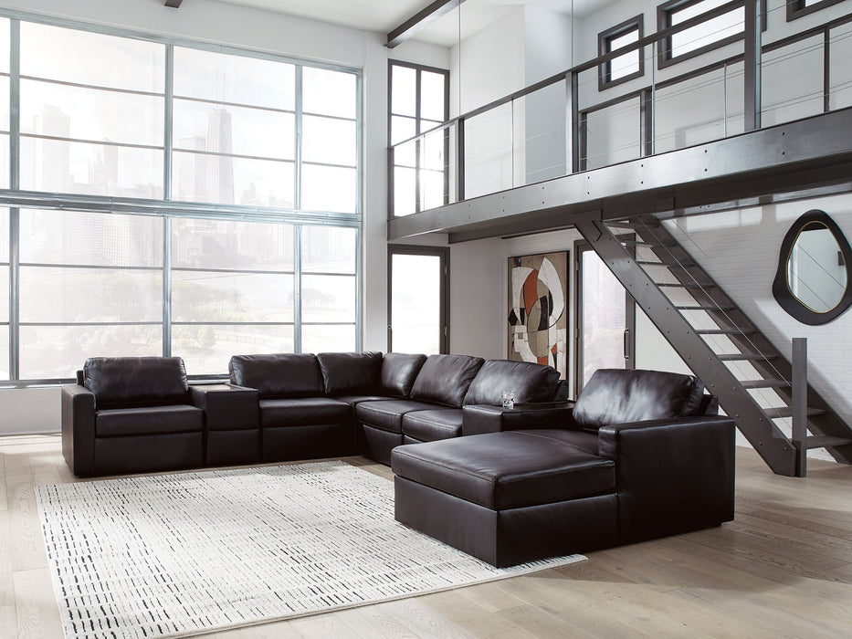 Modmax II Sectional with Chaise and Storage Consoles