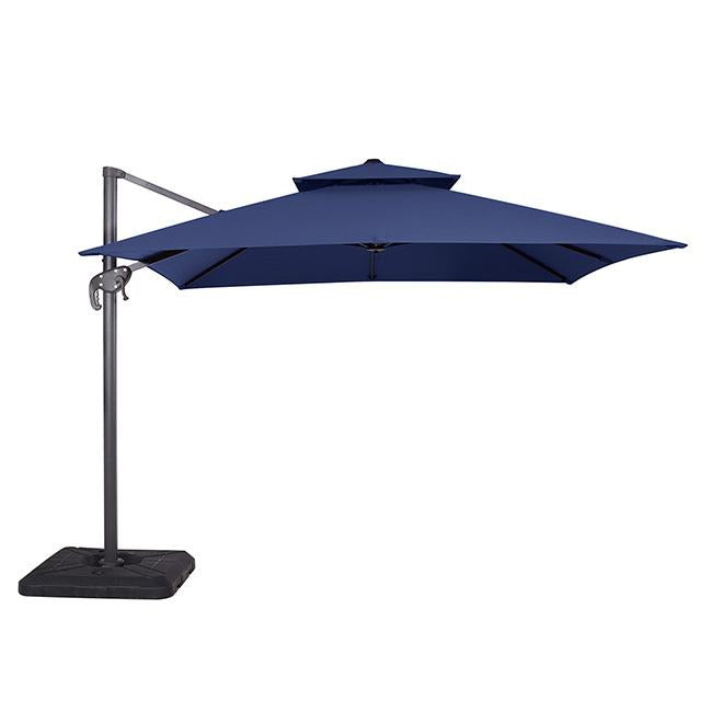 Hero 10 Ft Square Umbrella w/ Double Top + 37" Large Base