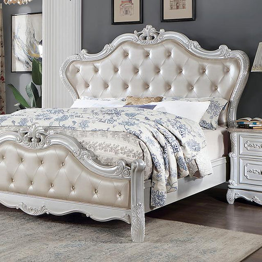 ROSALIND Cal.King Bed, Pearl White image