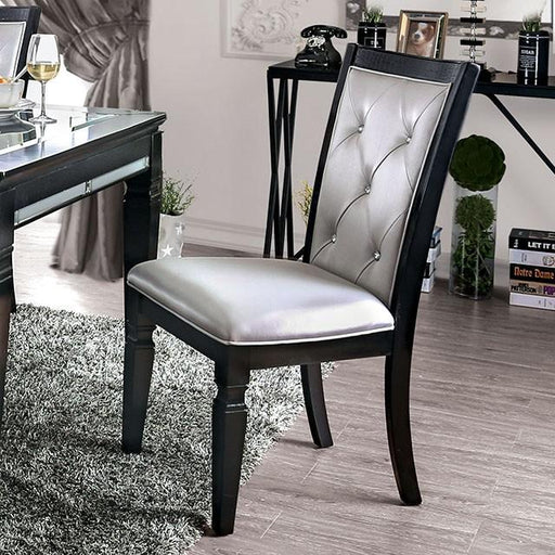 Alena Black/Silver Side Chair (2/CTN) image