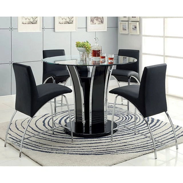 Mauna Counter Ht. Chair (2/Box) Black